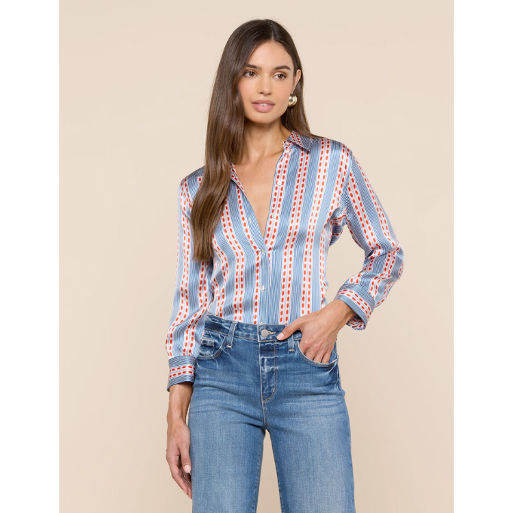 L'AGENCE L'agence Dani 3/4 Slv Blouse