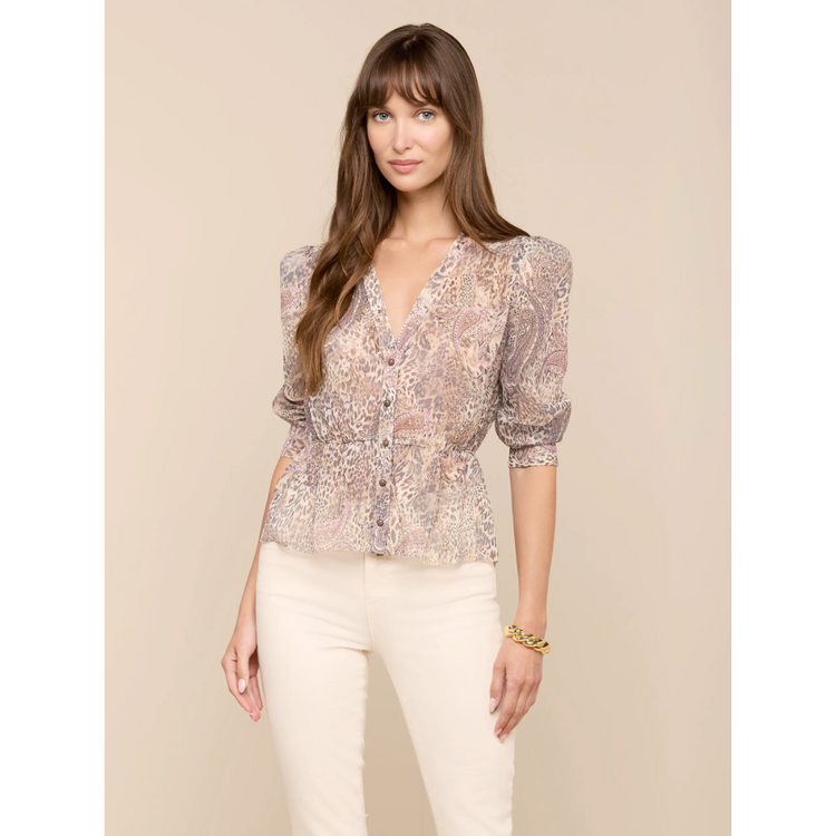 L'AGENCE L'agence Suri Puff Slv Top
