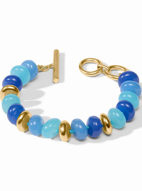 Julie Vos Julie Vos Amalfi Statement Bracelet Aqua Multi