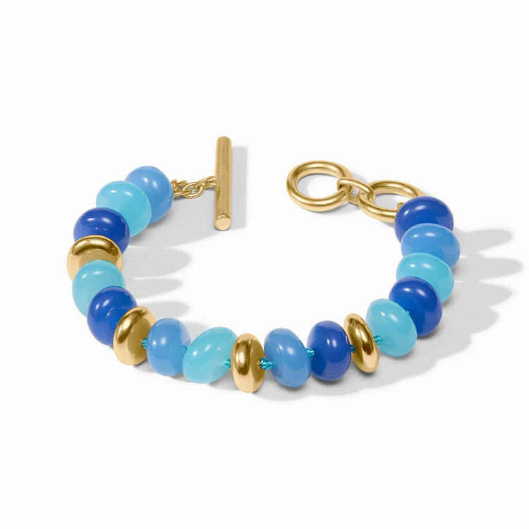Julie Vos Julie Vos Amalfi Statement Bracelet Aqua Multi