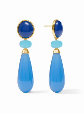Julie Vos Julie Vos Amalfi Statement Earring Aqua Multi