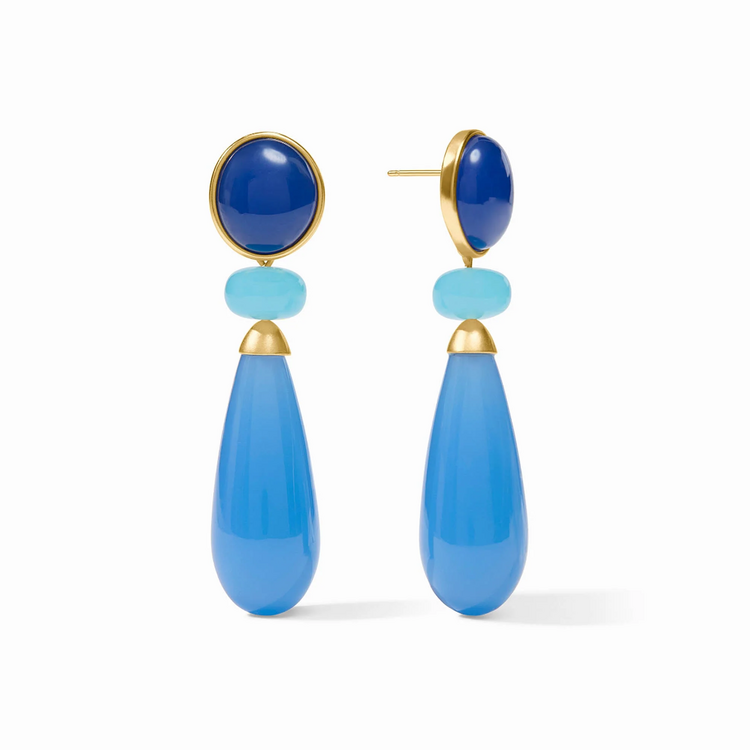 Julie Vos Julie Vos Amalfi Statement Earring Aqua Multi