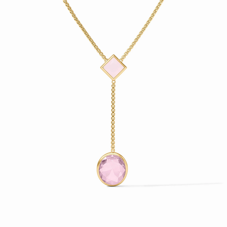 Julie Vos Julie Vos Jolie Lariat Neckalce Rose
