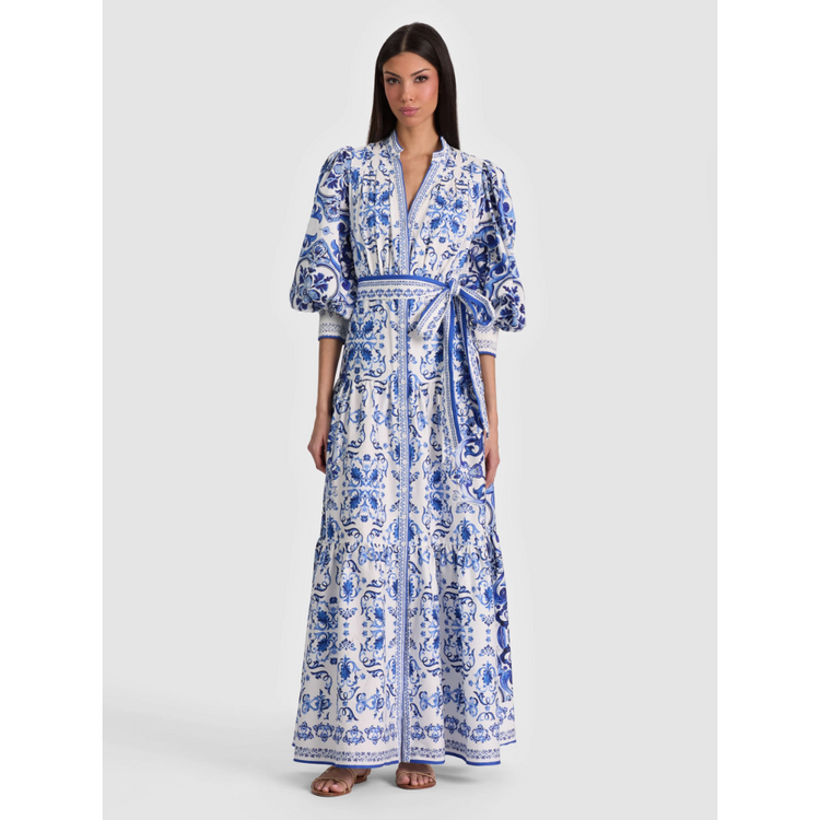 Alice + Olivia Alice + Olivia Cora Tiered Shirt Dress