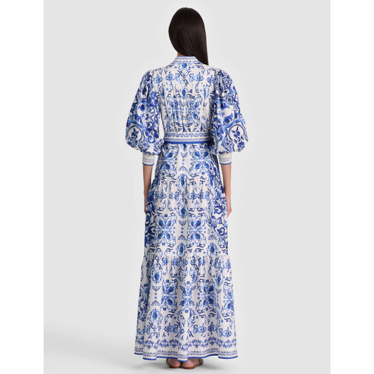 Alice + Olivia Alice + Olivia Cora Tiered Shirt Dress