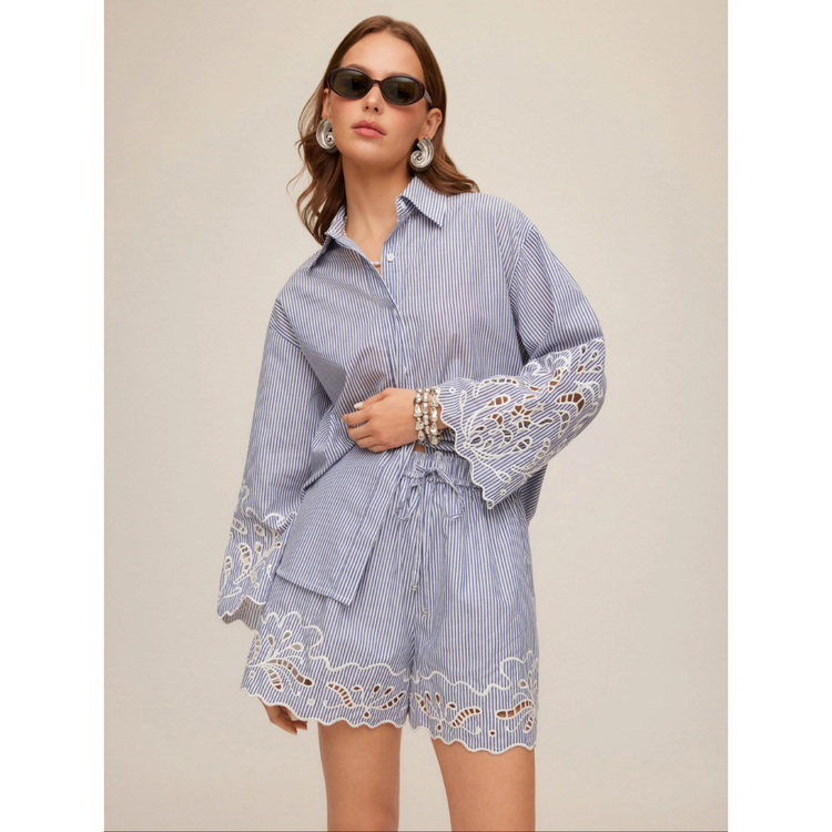 Fifteen Twenty Fifteen Twenty Dakota Embroidered Shirt