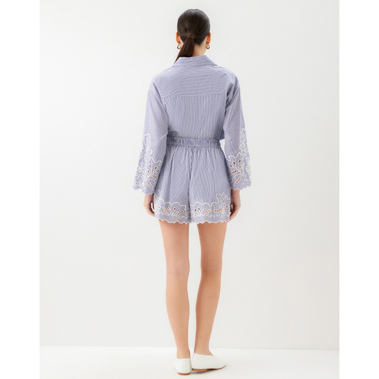 Fifteen Twenty fifteen twenty darcy embroided short