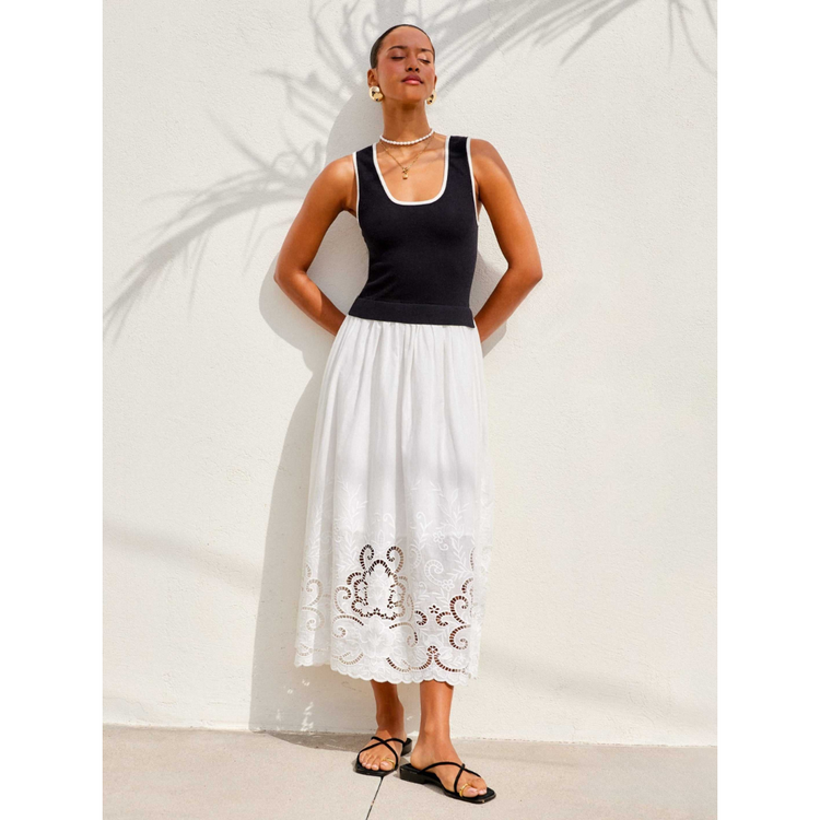 Fifteen Twenty Fifteen Twenty Alicia Contrast Midi