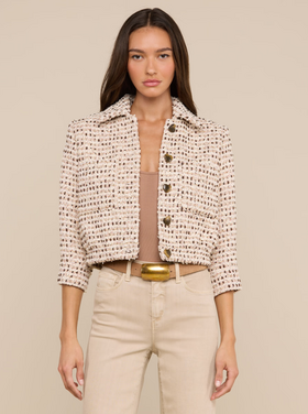 L'AGENCE L'agence Jia Crop 3/4 Slv Jacket