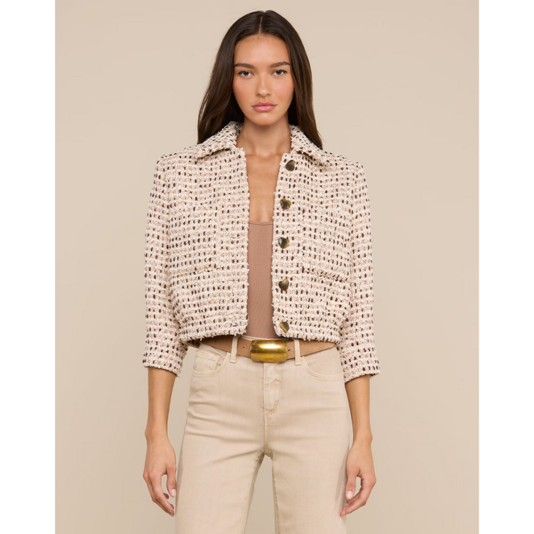 L'AGENCE L'agence Jia Crop 3/4 Slv Jacket