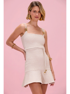 PatBO PatBo Golden Knit Mini Dress