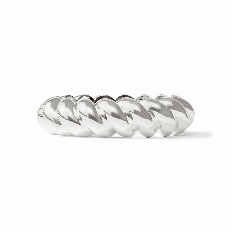 Julie Vos Julie Vos Silver Ravello Statement Hinge Bangle