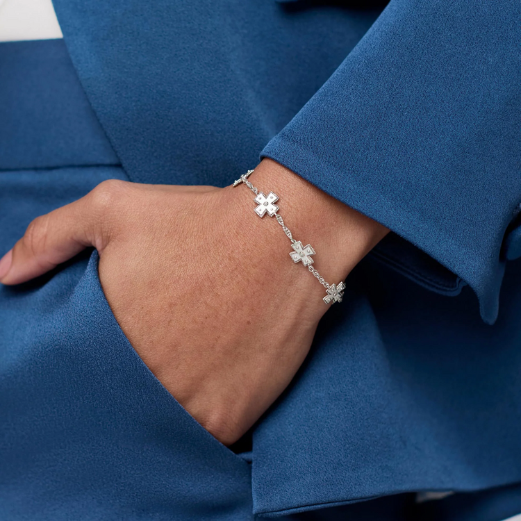 Julie Vos Julie Vos Silver Malta Canterbury Delicate Bracelet