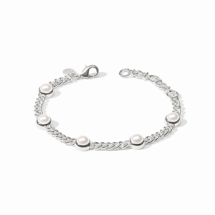 Julie Vos Julie Vos Silver Dolce Delicate Bracelet Pearl