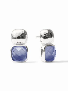 Julie Vos Julie Vos Silver Catalina Earring Tanzanite Blue