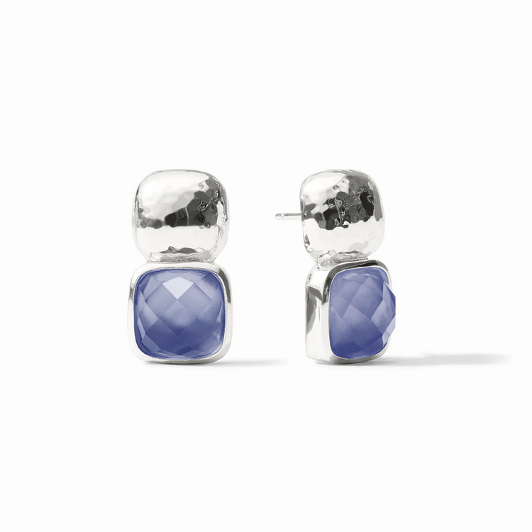 Julie Vos Julie Vos Silver Catalina Earring Tanzanite Blue