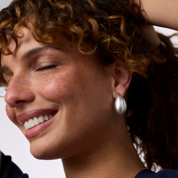 Julie Vos Julie Vos Silver Wave Earring S