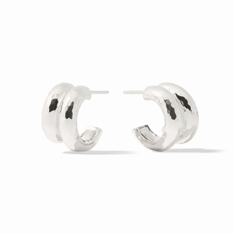 Julie Vos Julie Vos Silver Havanna Double Hoop
