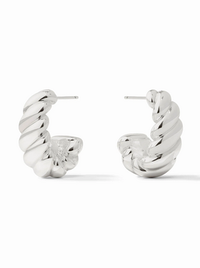 Julie Vos Julie Vos Silver Ravello Statement Hoop M