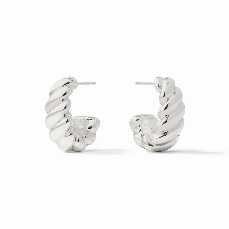 Julie Vos Julie Vos Silver Ravello Statement Hoop M
