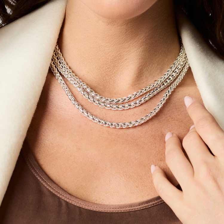 Julie Vos Julie Vos Silver Cobblestone Link Necklace