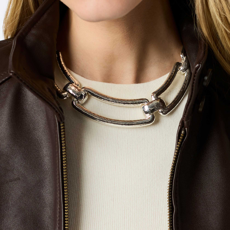Julie Vos Julie Vos Silver Sahara Collar Necklace