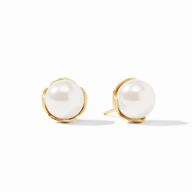 Julie Vos Julie Vos Penelope Stud Medium Pearl