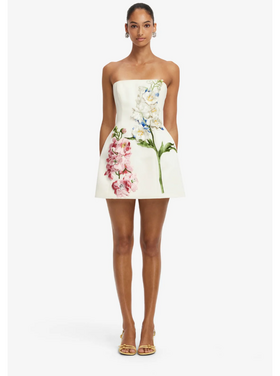Leo Lin Leo Lin Roselle Embrodiered Mini Dress