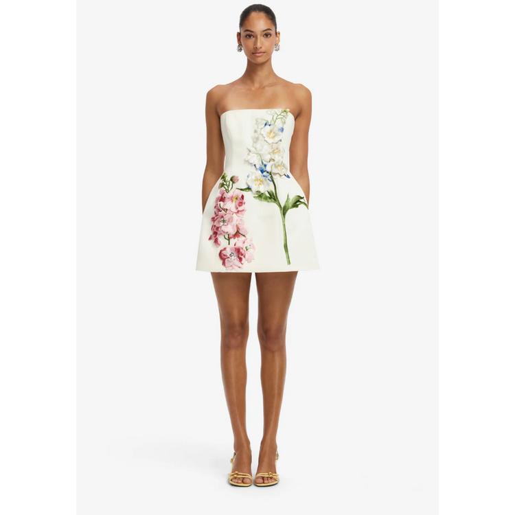 Leo Lin Leo Lin Roselle Embrodiered Mini Dress