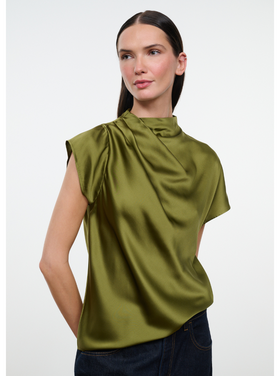 Staud Staud Davina Silk Top