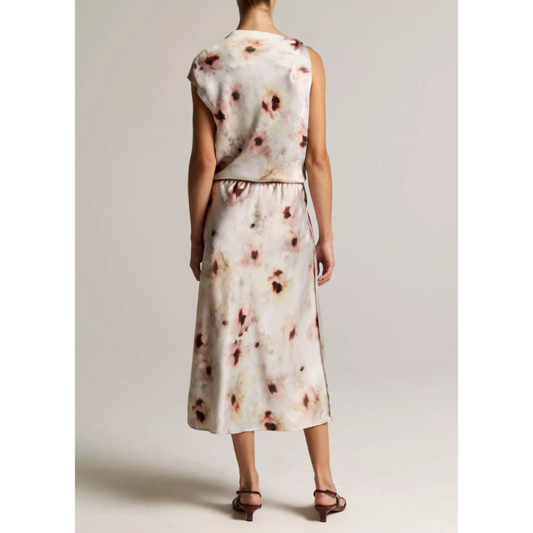 Vince Vince Watercolor Floral Skirt