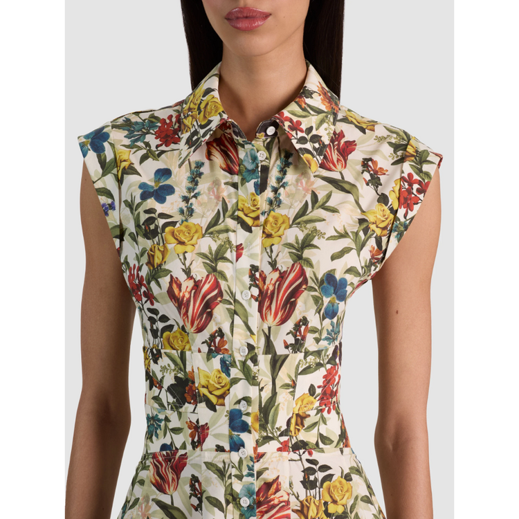 Alice + Olivia Alice + Olivia Kim Corset Shirt Dress