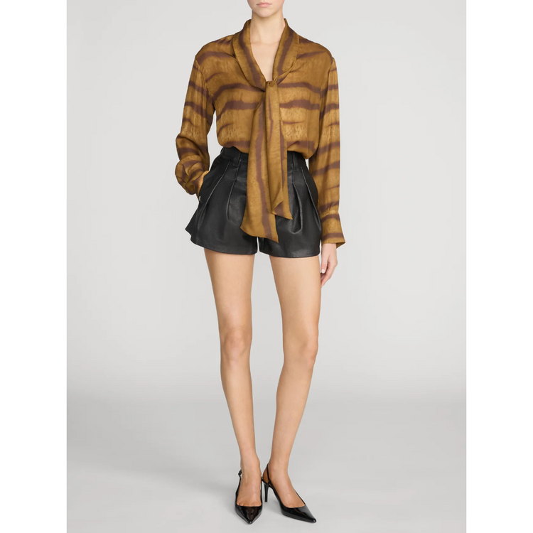 Frame Frame The Silk Oversized Tie Shirt