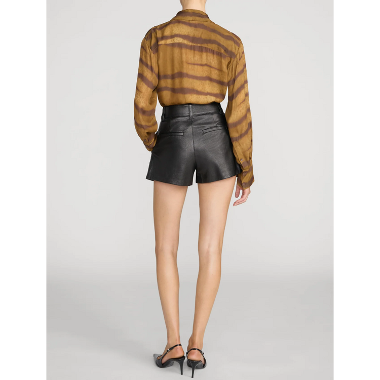 Frame Frame The Silk Oversized Tie Shirt