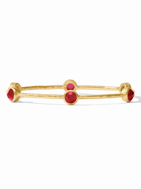 Julie Vos Julie Vos Milano Luxe Bangle Ruby Red