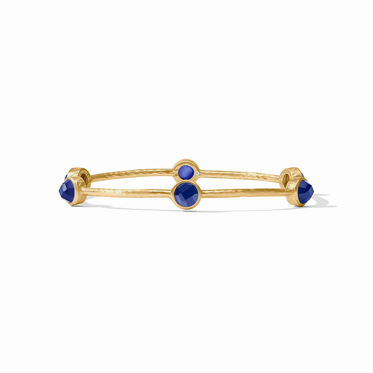 Julie Vos Julie Vos Milano Luxe Bangle Sapphire Blue