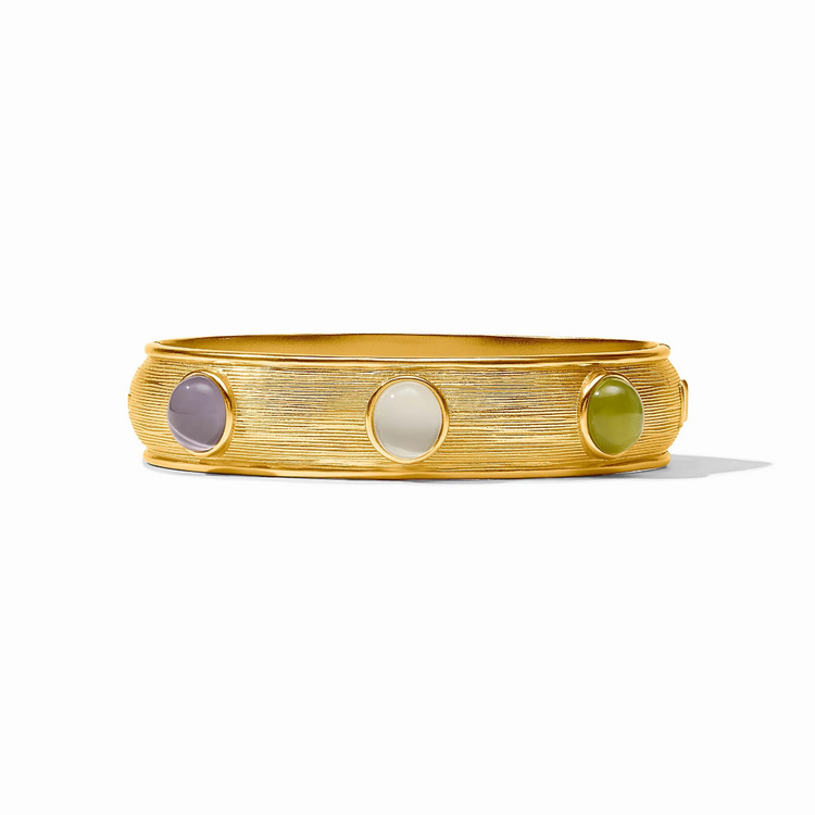 Julie Vos Julie Vos Cobblestone Stone Hinge Bangle Multi Cat's Eye