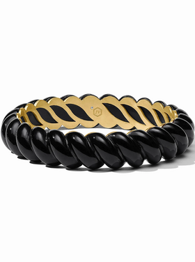 Julie Vos Julie Vos Ravello Statement Bangle Obsidian Black