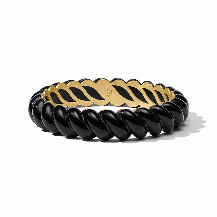 Julie Vos Julie Vos Ravello Statement Bangle Obsidian Black