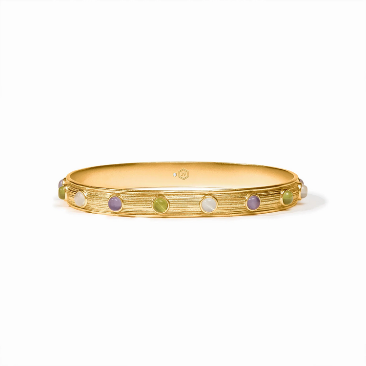 Julie Vos Julie Vos Cobblestone Stone Bangle Multi Cat's Eye