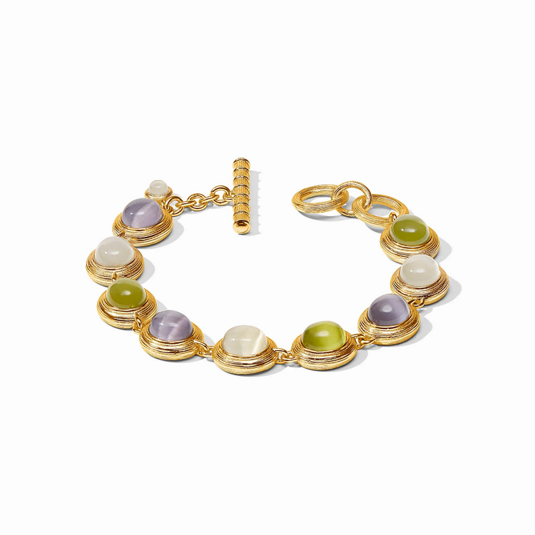Julie Vos Julie Vos Cobblestone Tennis Bracelet Multi Cat's Eye