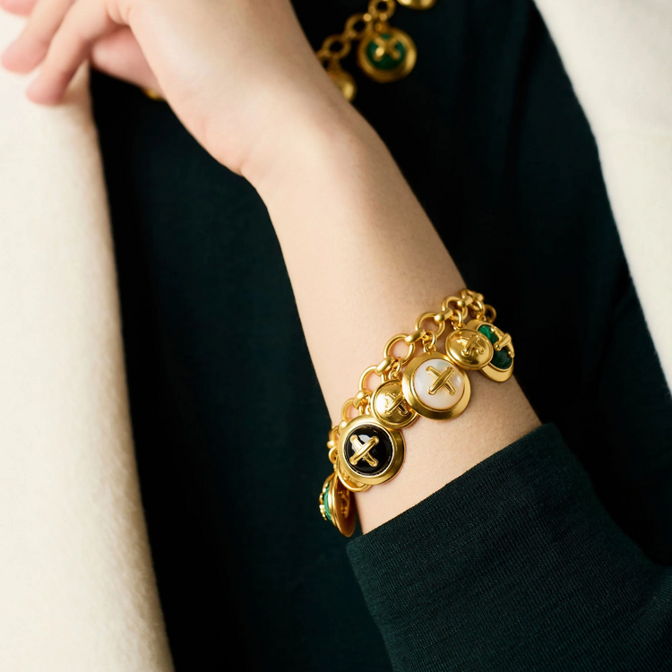Julie Vos Julie Vos Essex Charm Bracelet Multi Stone