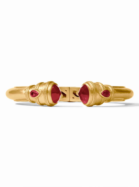 Julie Vos Julie Vos Cannes Demi Cuff Ruby Red