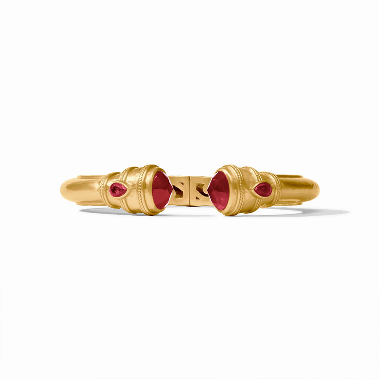 Julie Vos Julie Vos Cannes Demi Cuff Ruby Red