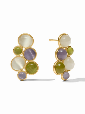 Julie Vos Julie Vos Cobblestone Statement Earring Multi Cat's Eye