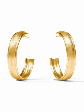 Julie Vos Julie Vos Cobblestone Hoop Gold L