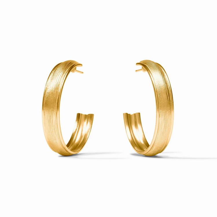 Julie Vos Julie Vos Cobblestone Hoop Gold L