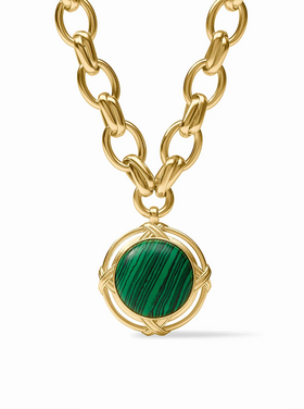 Julie Vos Julie Vos Essex Statement Necklace Malachite Green