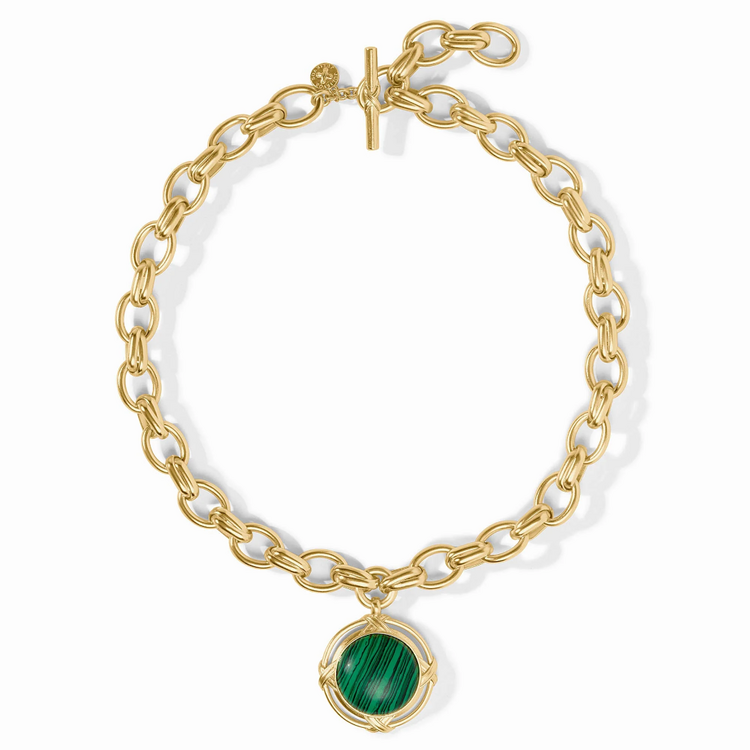 Julie Vos Julie Vos Essex Statement Necklace Malachite Green