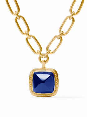 Julie Vos Julie Vos Sahara Statement Necklace Sapphire Blue